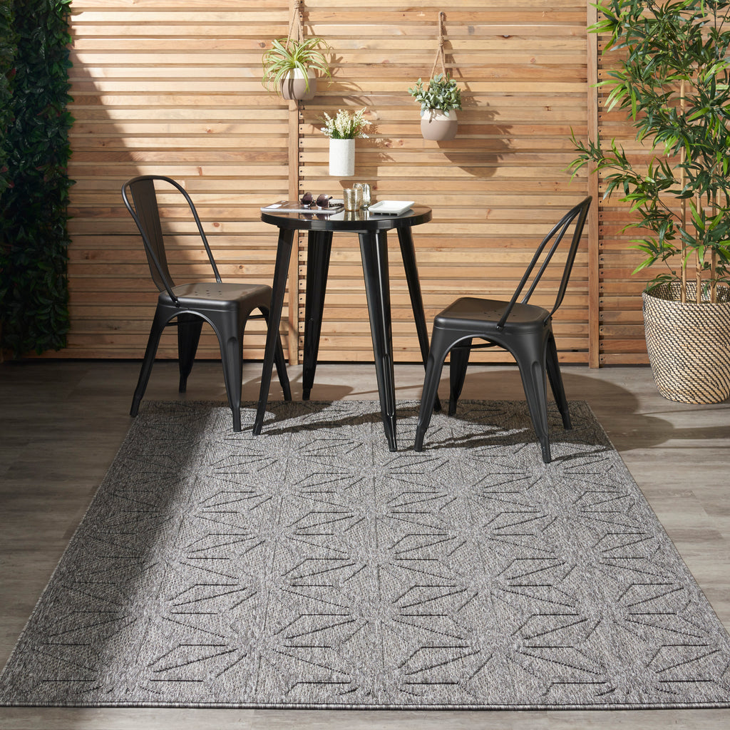 nourison cozumel czm01 dark grey rug