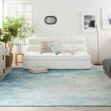 nourison passion psn10 navy light blue rug