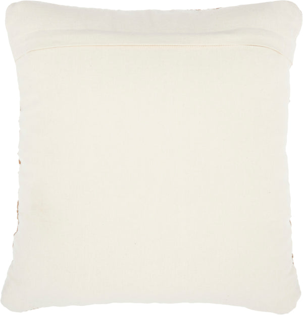 nourison natural leather hide dl505 sand pillow