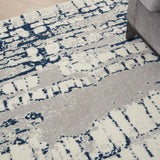 nourison twilight twi10 ivory navy rug