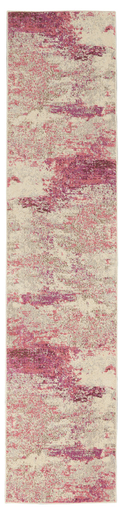 nourison celestial ces02 ivory pink rug