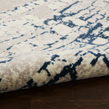 nourison twilight twi10 ivory navy rug