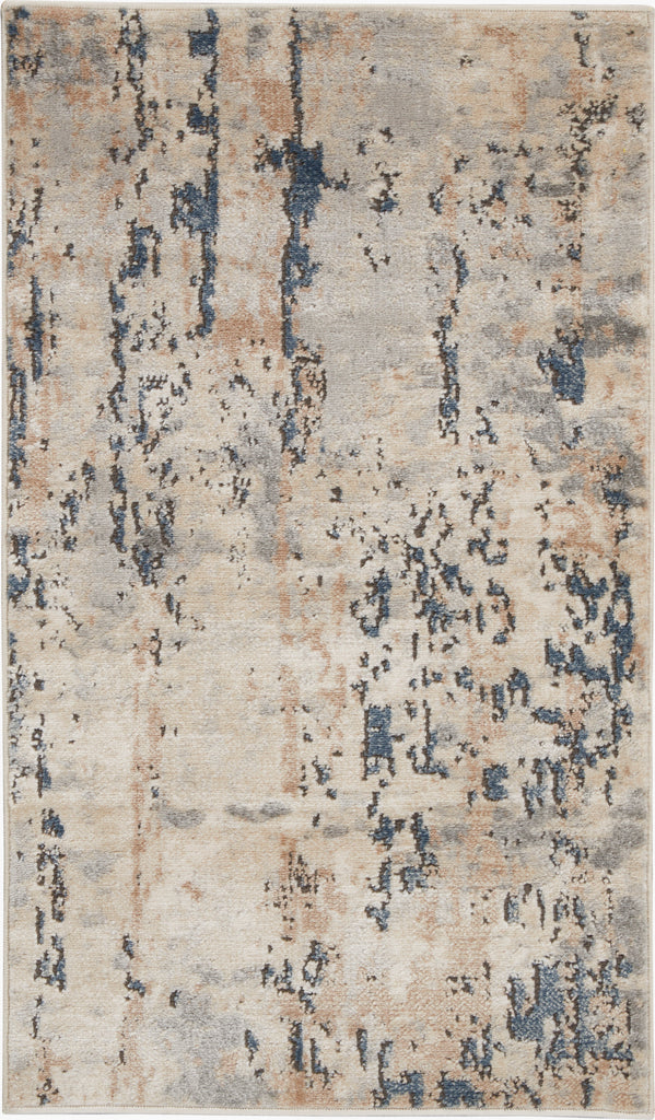 nourison quarry qua01 beige grey rug