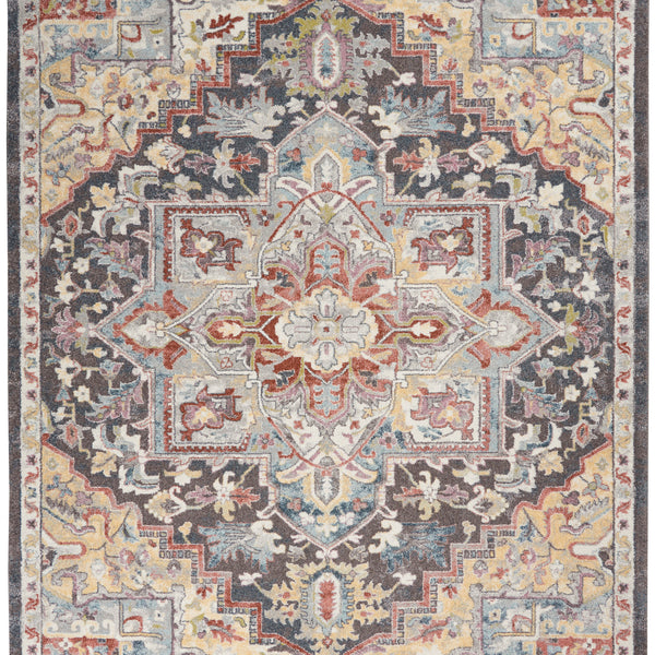 nourison soraya sor04 charcoal multi rug