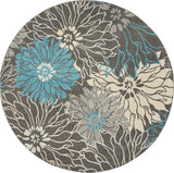 nourison passion psn17 charcoal blue rug