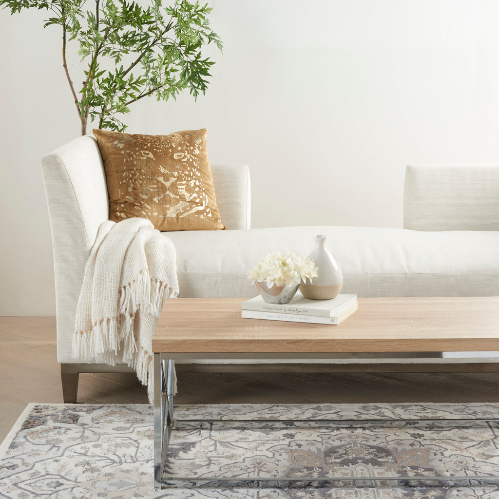 nourison sofia ac388 beige pillow