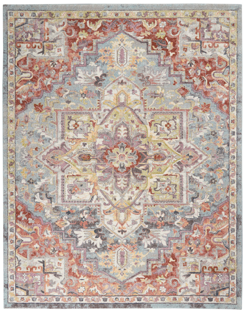 nourison soraya sor04 blue multicolor rug