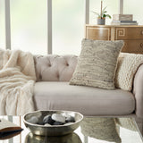 nourison natural leather hide dl505 sand pillow