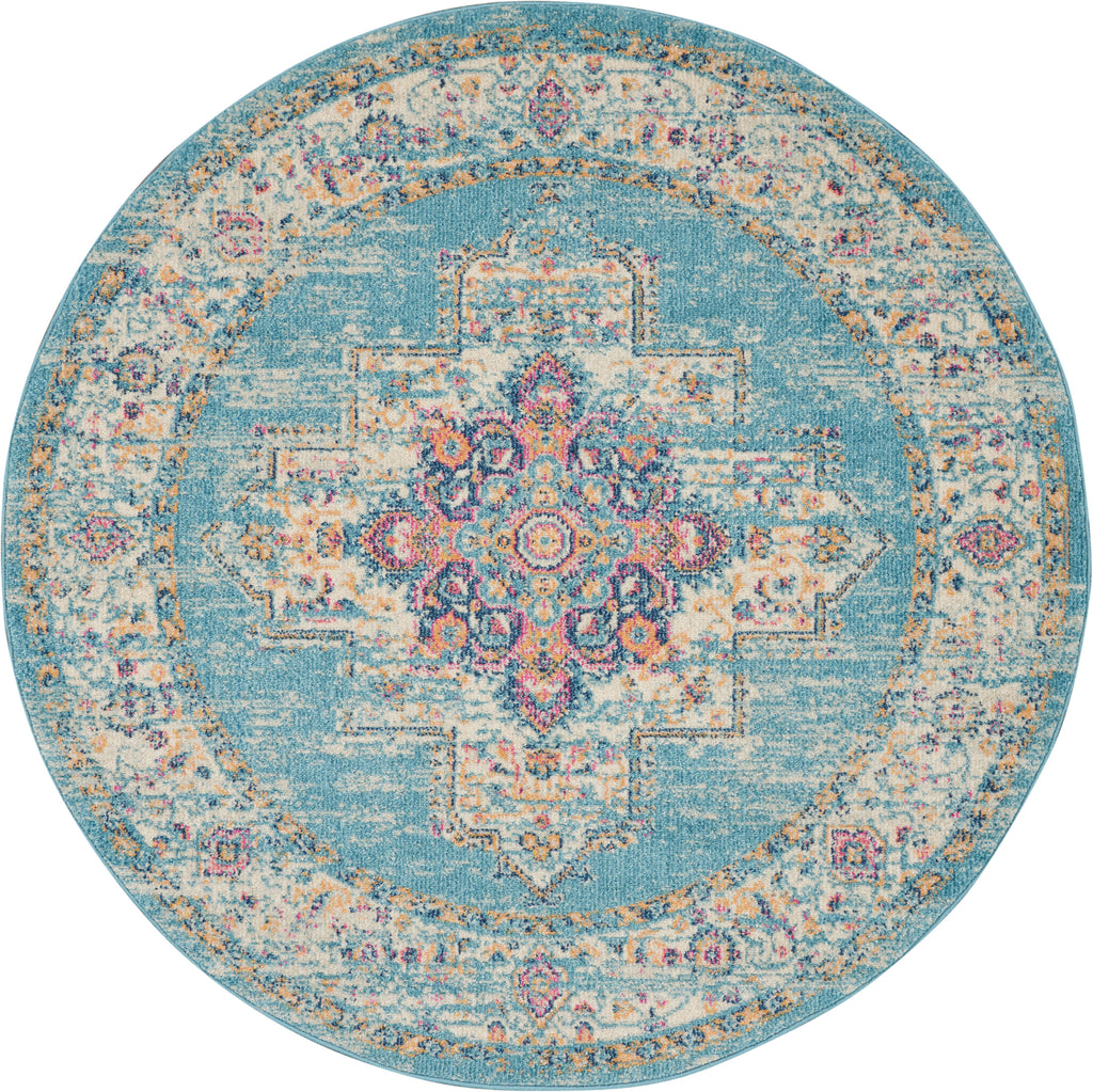 nourison passion psn03 light blue rug