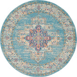 nourison passion psn03 light blue rug