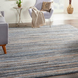 nourison plateau pae01 blue rug