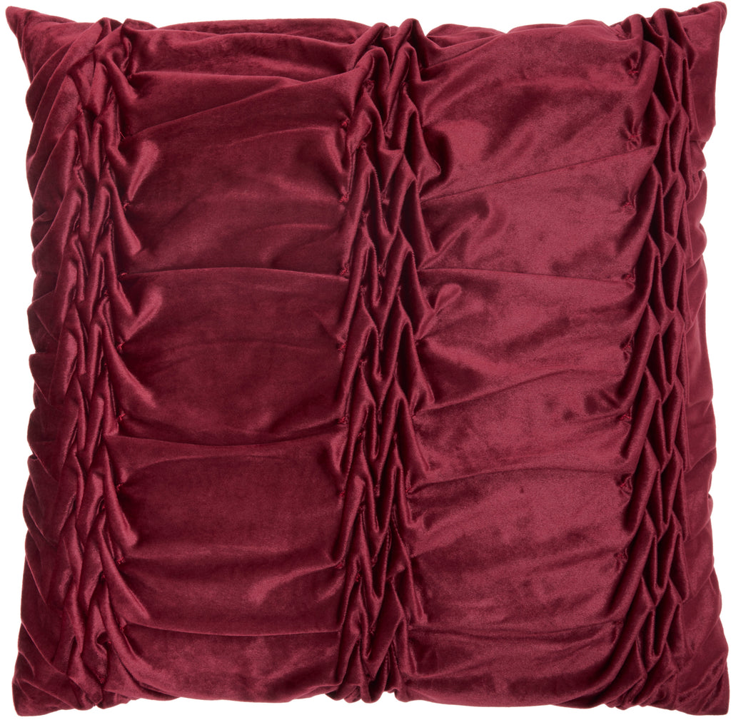 nourison life styles l0066 burgundy pillow