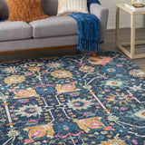 nourison passion psn01 navy rug