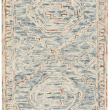 nourison interlock itl02 blue multi rug