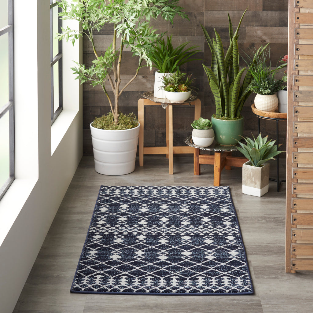 nourison palermo pmr03 navy grey rug