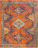 nourison allur alr02 orange multicolor rug