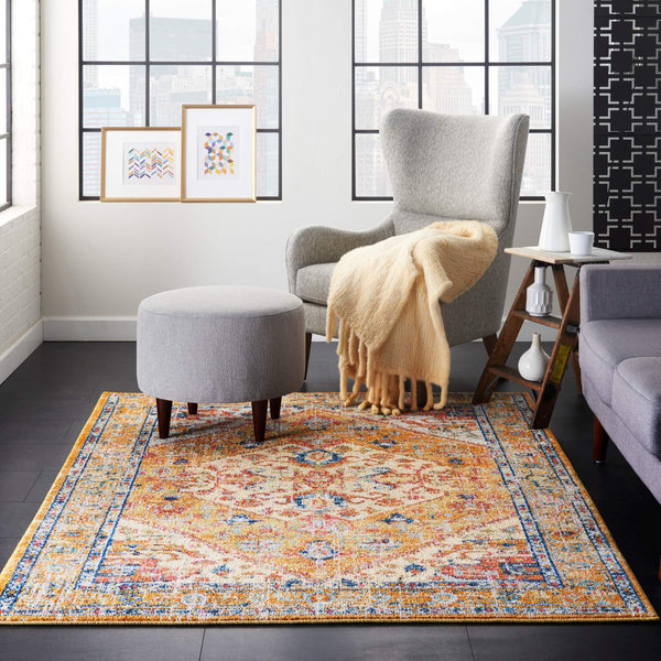 nourison passion psn23 ivory yellow rug