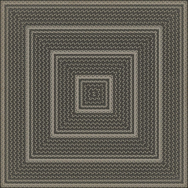 spicher and company classic vinyl pattern 85 such a cozy room braided square rug