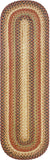 homespice decor jute braided gingerbread brown rug