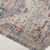 nourison vintage kashan vka07 ivory blue rug