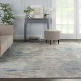 nourison solace sla01 ivory grey blue rug