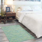 nourison positano pos01 blue green rug