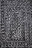 homespice decor ultra durable braided black rug