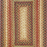 homespice decor jute braided gingerbread brown rug