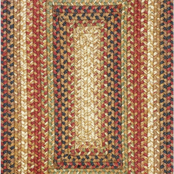 homespice decor jute braided gingerbread brown rug