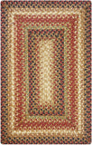 homespice decor jute braided gingerbread brown rug