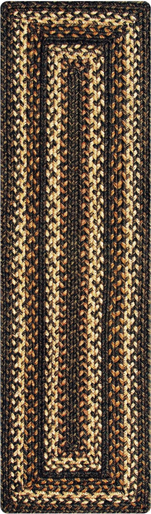 homespice decor jute braided kilimanjaro brown rug
