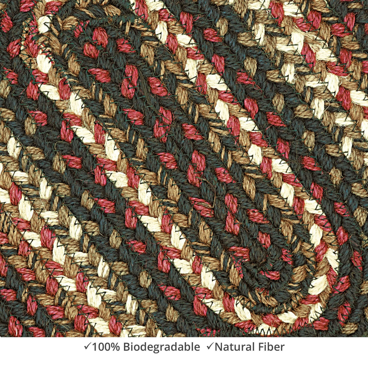 homespice decor jute braided prescott black rug