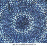homespice decor jute braided denim blue rug