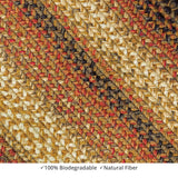 homespice decor jute braided russett beige rug