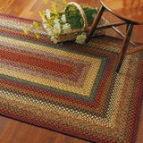 homespice decor cotton braided neverland red rug