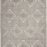 nourison quarry qua16 grey ivory blue rug