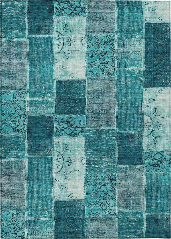addison chantille acn631 teal rug