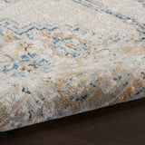 nourison quarry qua09 grey light blue rug