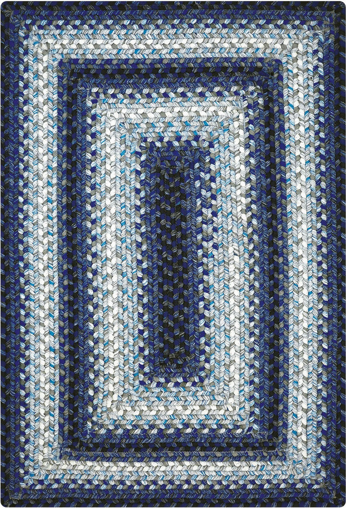 homespice decor ultra durable braided juniper blue rug