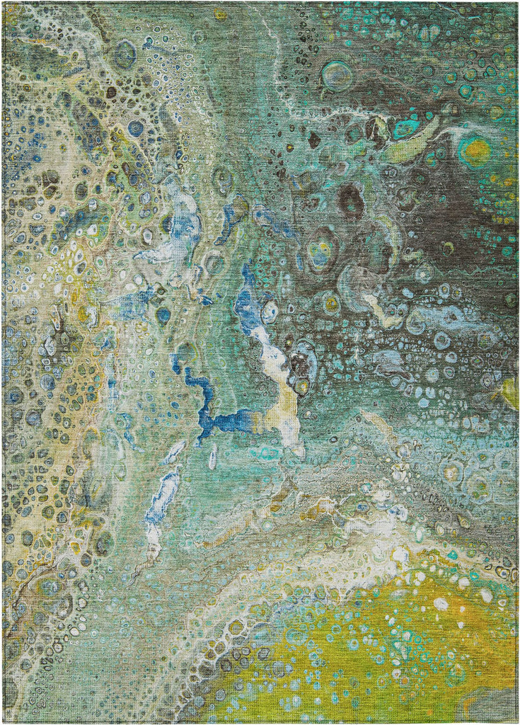 addison chantille acn588 teal rug