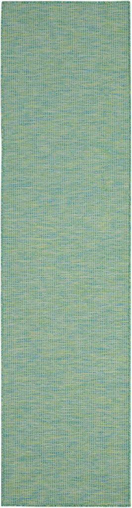nourison positano pos01 blue green rug