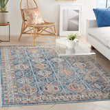 nourison quarry qua15 blue multi rug