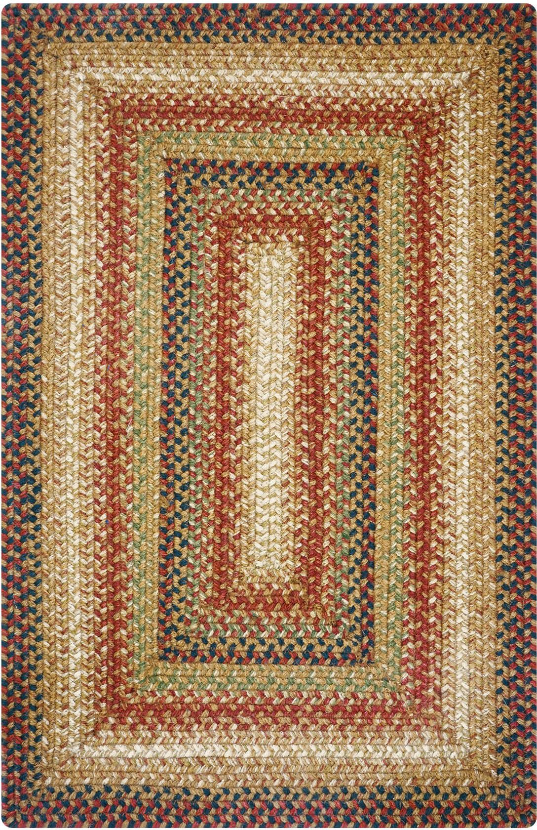 homespice decor jute braided gingerbread brown rug