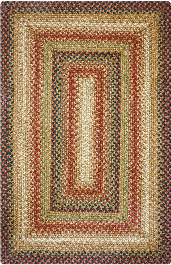 homespice decor jute braided gingerbread brown rug
