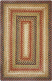 homespice decor jute braided gingerbread brown rug