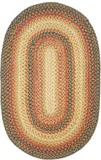 homespice decor jute braided russett beige rug