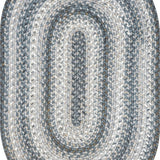 homespice decor ultra durable braided graphite grey rug