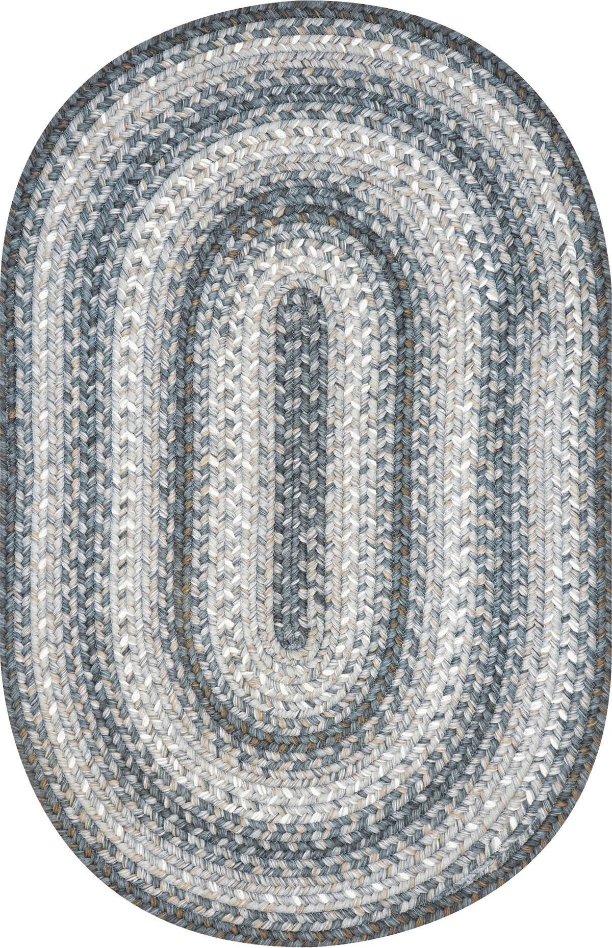 homespice decor ultra durable braided graphite grey rug