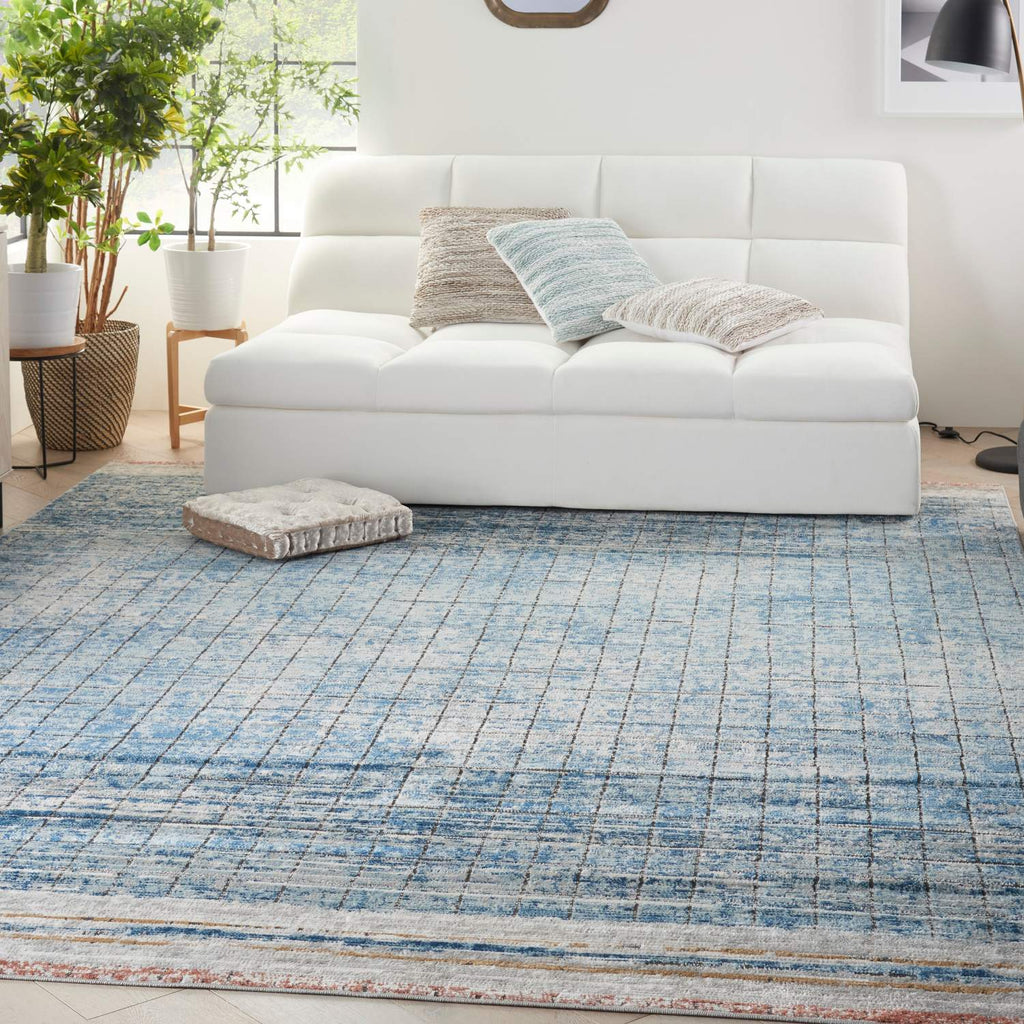 nourison quarry qua13 blue rug