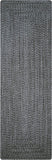 homespice decor ultra durable braided black rug